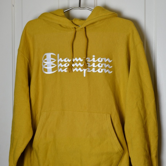Yellow Champion Hoodie (Unisex) - Picture 1 of 8